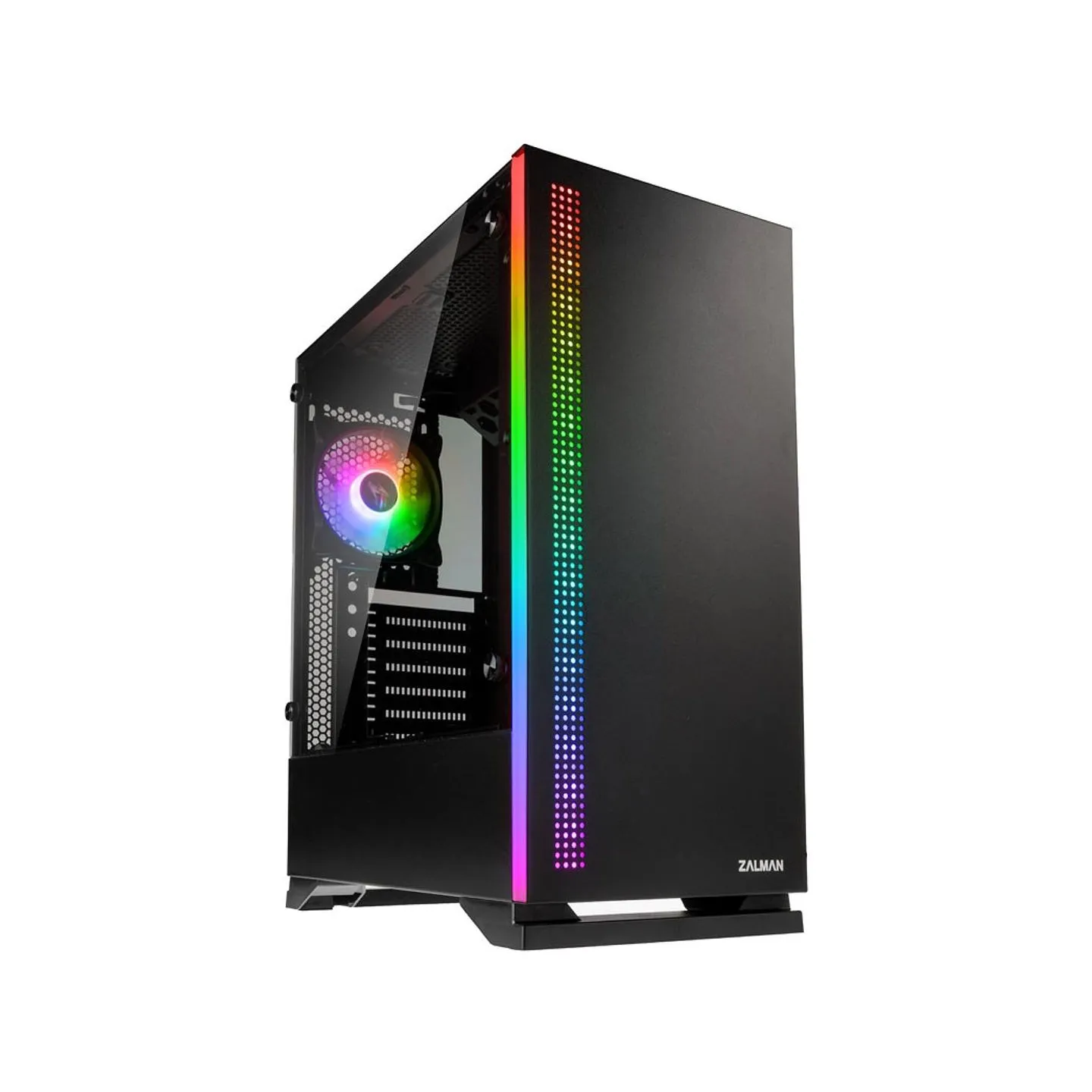 Zalman S5 Black ATX, RGB fan + fan, T/G