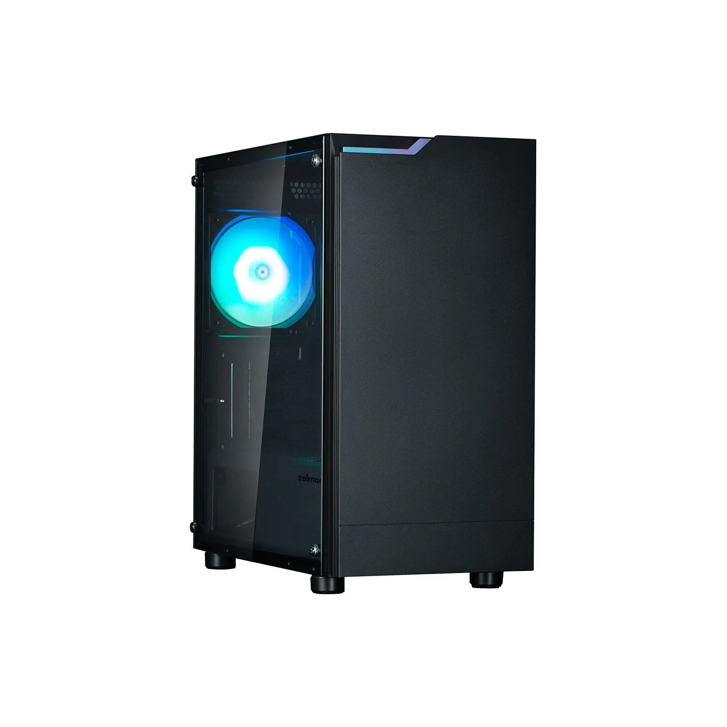 Zalman T4 Plus Black  Mini Tower Case, 120mm ARGB Fan x1