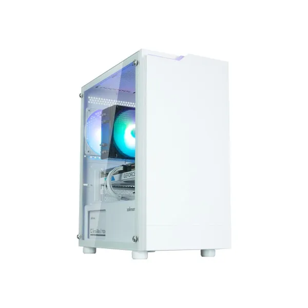 Zalman T4 Plus White Mini Tower Case, 120mm ARGB Fan x1