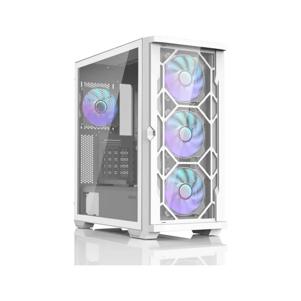 Zalman Z10 DUO ATX ZM-IF120 x4 White