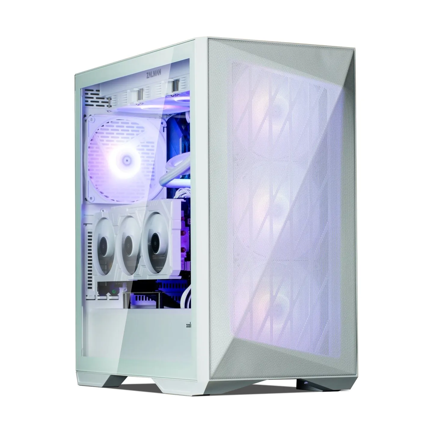 Zalman Z9 Iceberg MS ATX ARGB fan.x4, White