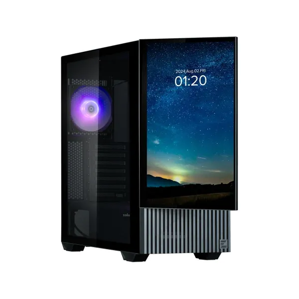 Zalman Z10 DS ATX Mid Tower PS Case Black, 120 mm ARGB Fan x1