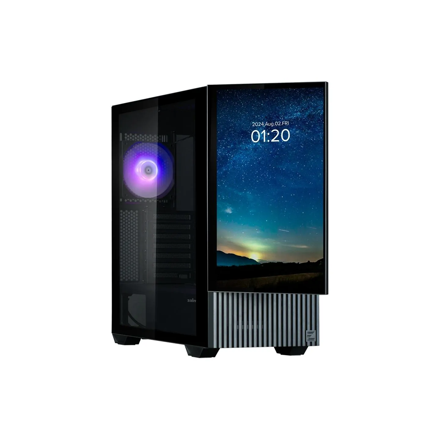 Zalman Z10 DS ATX Mid Tower PS Case Black, 120 mm  ARGB Fan x1