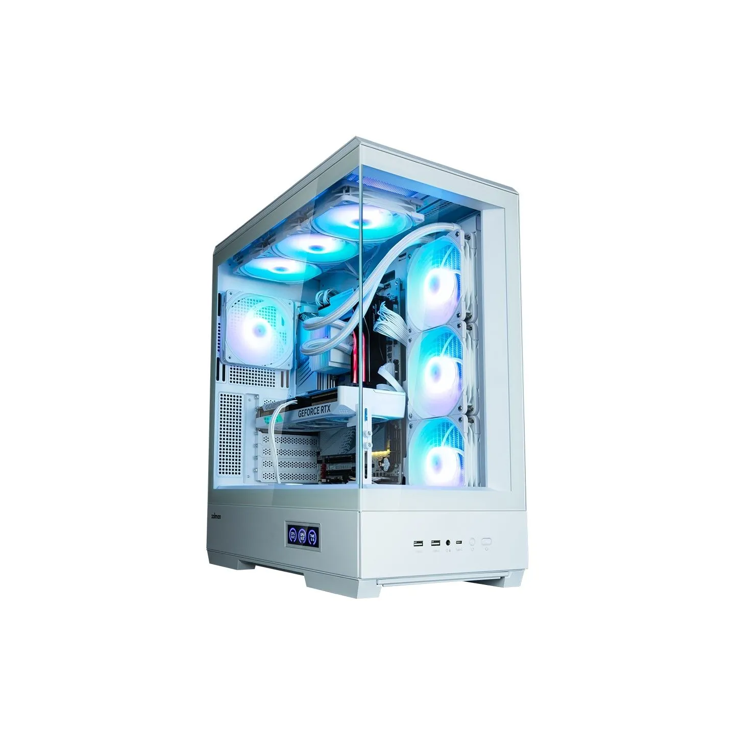 Zalman P50 DS  White, ARGB Fan x4