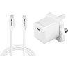 Sandberg 441-64 USB-C 20W Charger UK+Lightning, Incl. 1m USB-C> Lighting cable