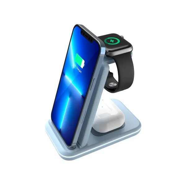 Canyon wireless charger WS-304 15W 3in1 Blue