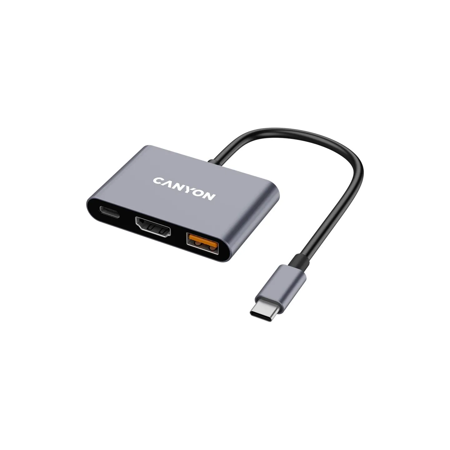 Canyon hub DS-4 3in1 USB-C Grey