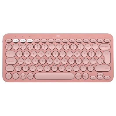 Logitech K380S Bluetooth Keyboard - TONAL ROSE - US INT'L