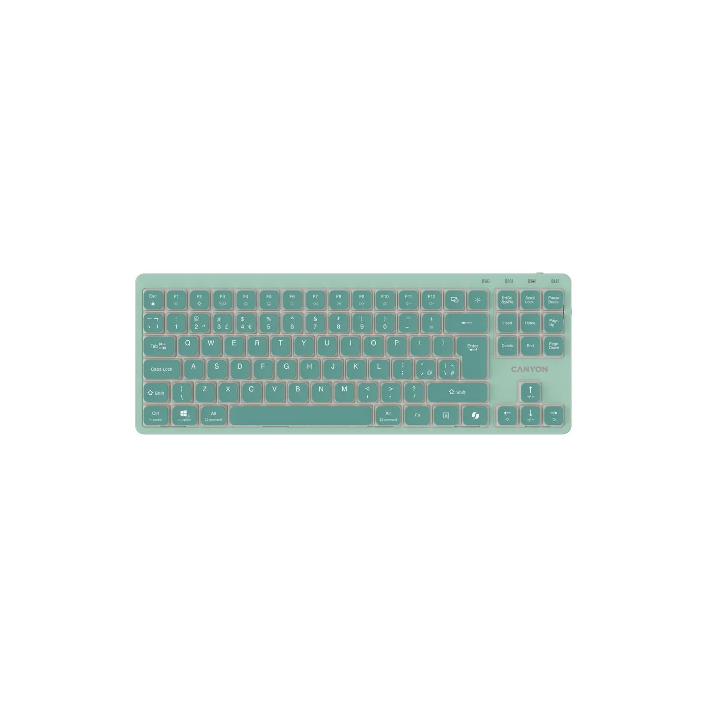 Canyon Keyboard OnType 10 Low Profile EN Wired Green