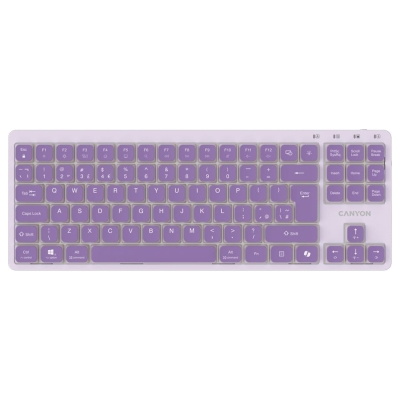 Canyon Keyboard OnType 10 Low Profile EN Wired Violet