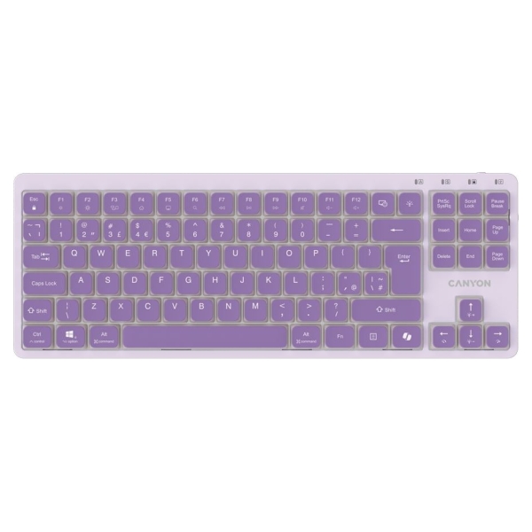 Canyon Keyboard OnType 10 Low Profile EN Wired Violet