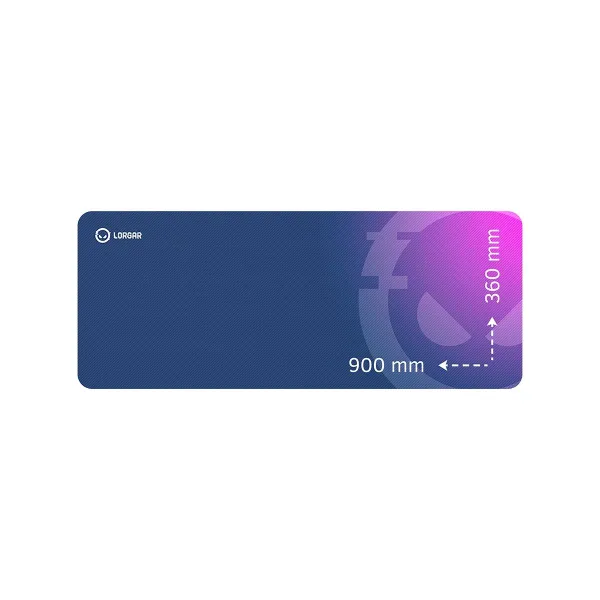 Lorgar Main 139, Gaming mouse pad, High-speed surface, Purple anti-slip rubber base, size: 900mm x 360mm x 3mm, weight 0.6kg