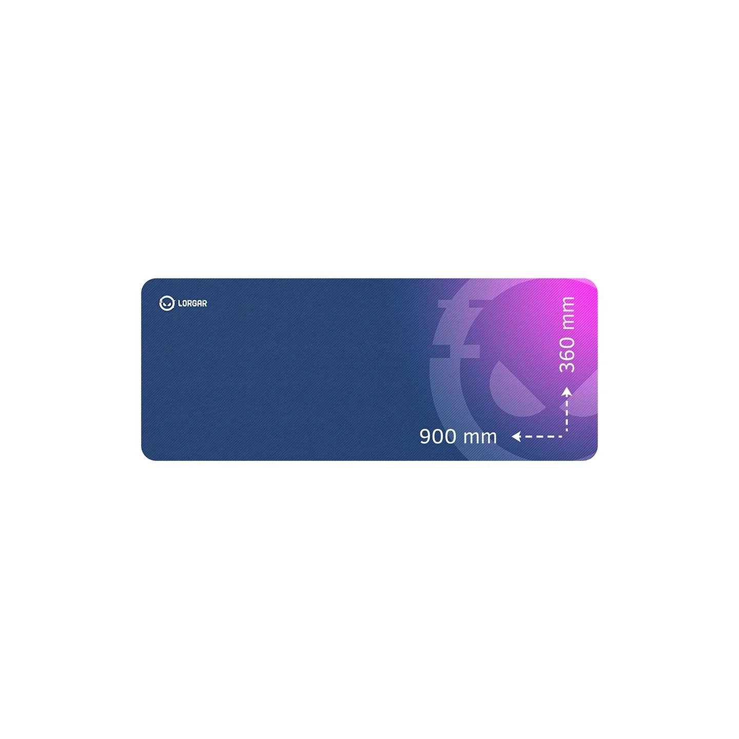 Lorgar Main 139, Gaming mouse pad, High-speed surface, Purple anti-slip rubber base, size: 900mm x 360mm x 3mm, weight 0.6kg