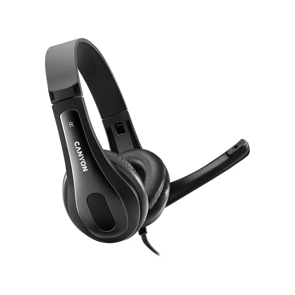 Canyon PC headset CHSU-1 PC Mic USB 2m Black