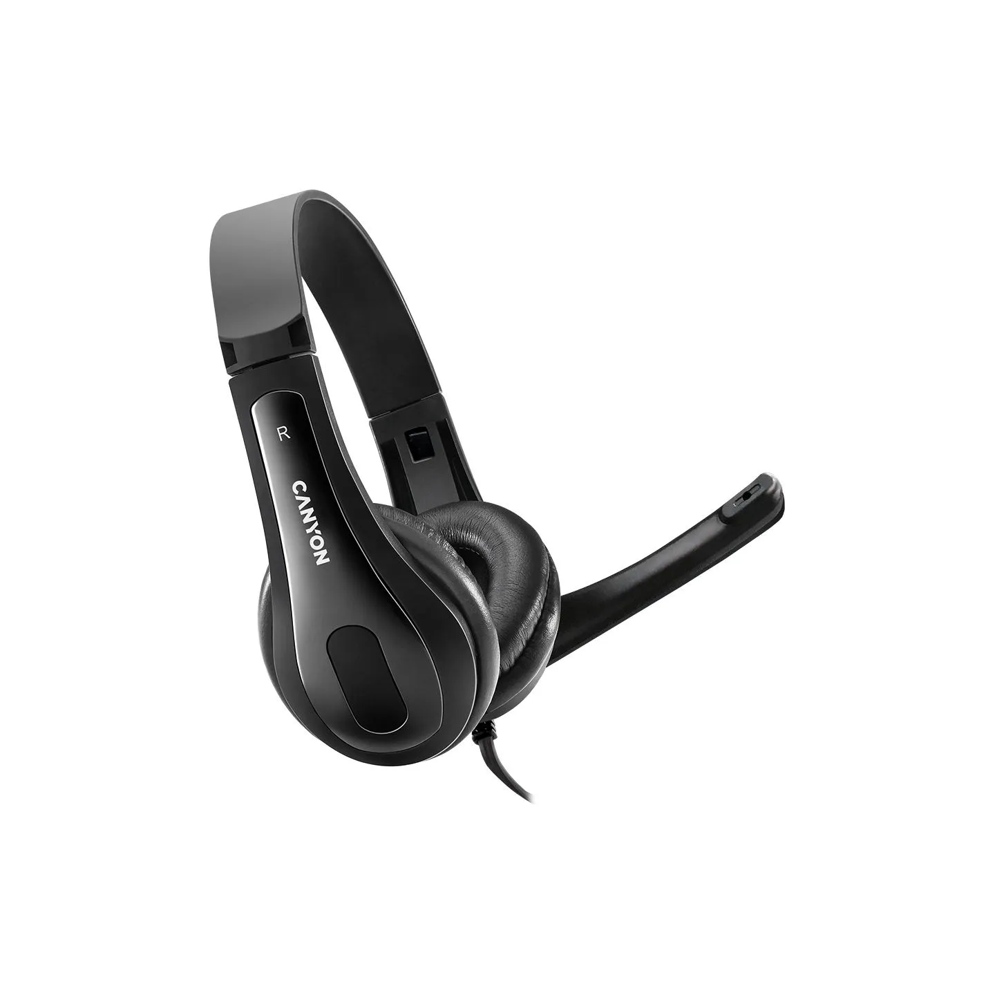 Canyon PC headset CHSU-1 PC Mic USB 2m Black