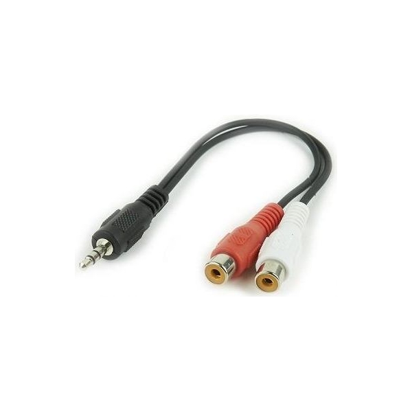 Gembird CABLE AUDIO 3.5MM TO 2RCA/SOCKET CCA-406 GEMBIRD
