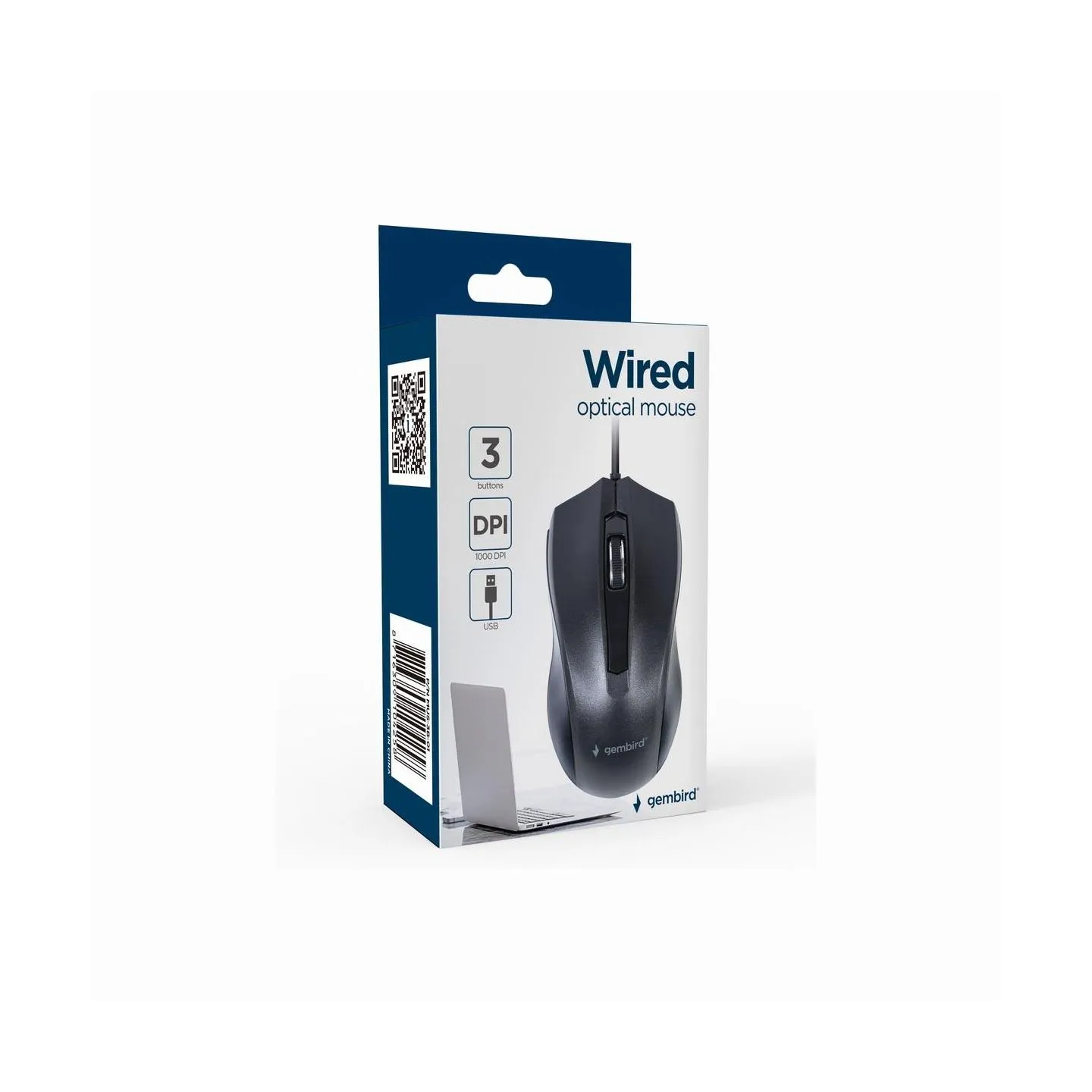 Gembird | Optical Mouse | MUS-3B-01 | Optical mouse | USB | Black