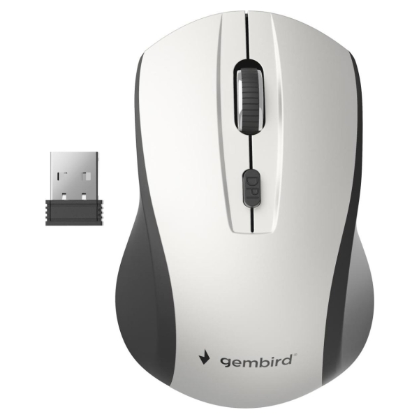 Gembird MOUSE USB OPTICAL WRL BLACK/SILVER MUSW-4B-02-BS GEMBIRD