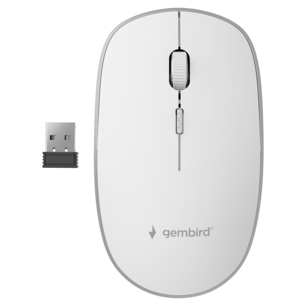 Gembird MOUSE USB OPTICAL WRL/WHITE MUSW-4B-01-W GEMBIRD