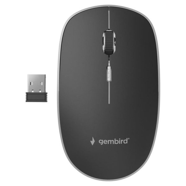 Gembird MOUSE USB OPTICAL WRL BLACK/SILENT MUSW-4BS-01 GEMBIRD
