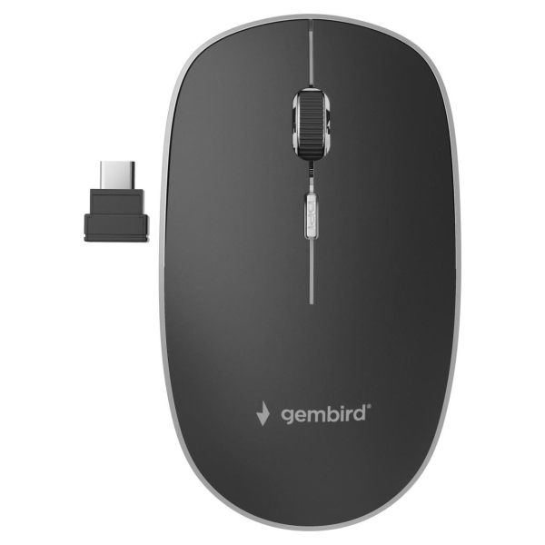 Gembird MOUSE USB-C OPTICAL WRL BLACK/SILENT MUSW-4BSC-01 GEMBIRD