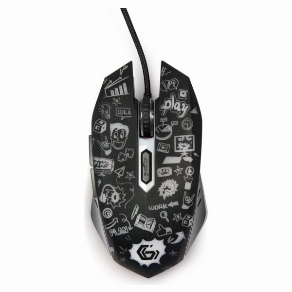 Gembird MOUSE USB OPTICAL BLACK/MUS-6B-GRAFIX-01 GEMBIRD