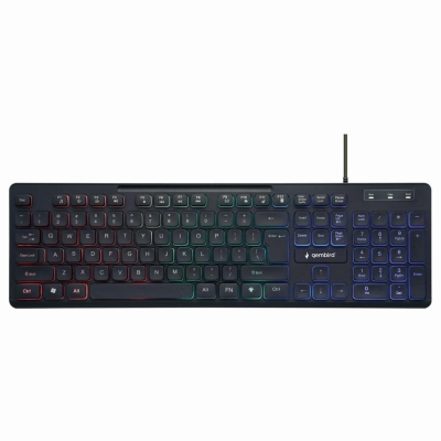 Gembird KEYBOARD MULTIMEDIA USB ENG/BLACK KB-UML-02 GEMBIRD