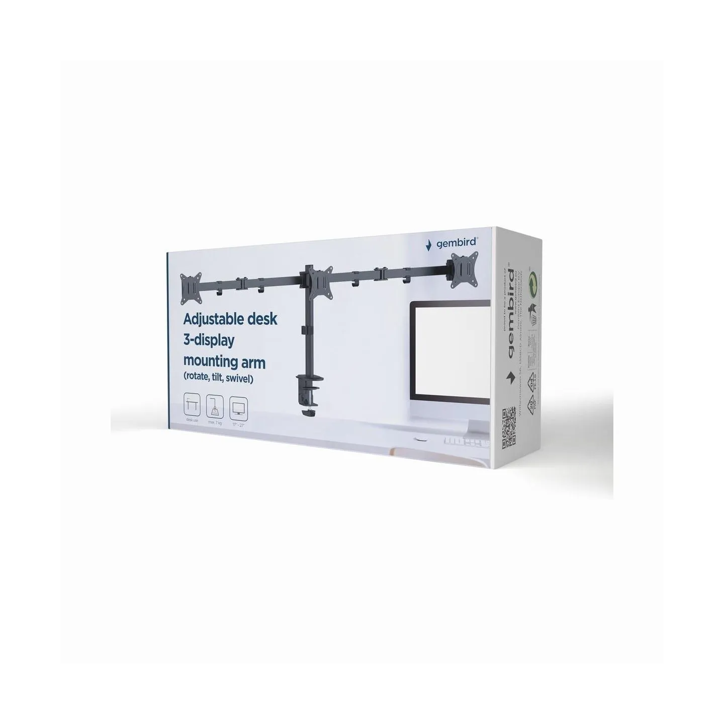 Gembird DISPLAY ACC MOUNTING ARM/17-27" MA-D3-01 GEMBIRD