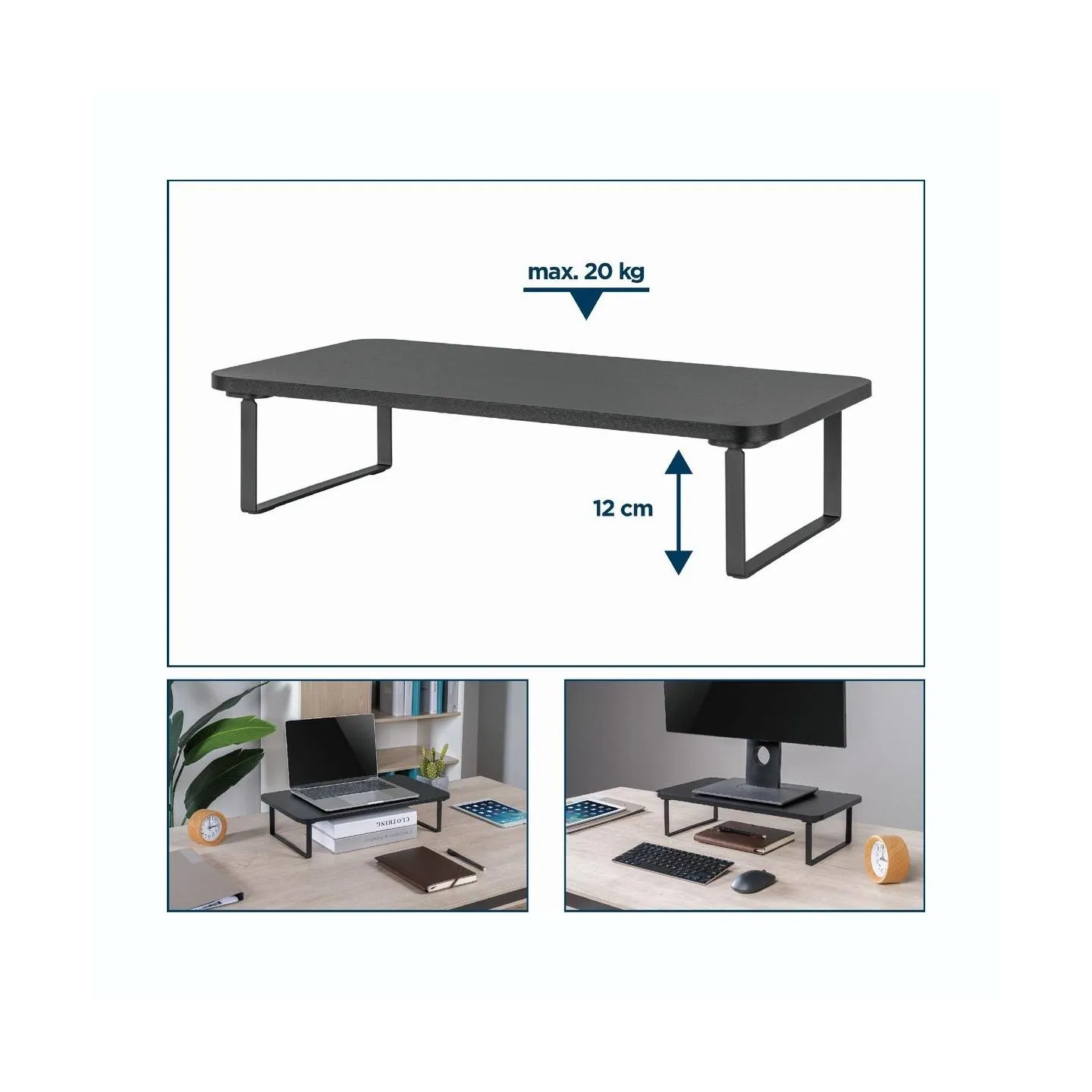 Gembird DISPLAY ACC ADJUSTABLE STAND/RECTANGLE MS-TABLE-03 GEMBIRD