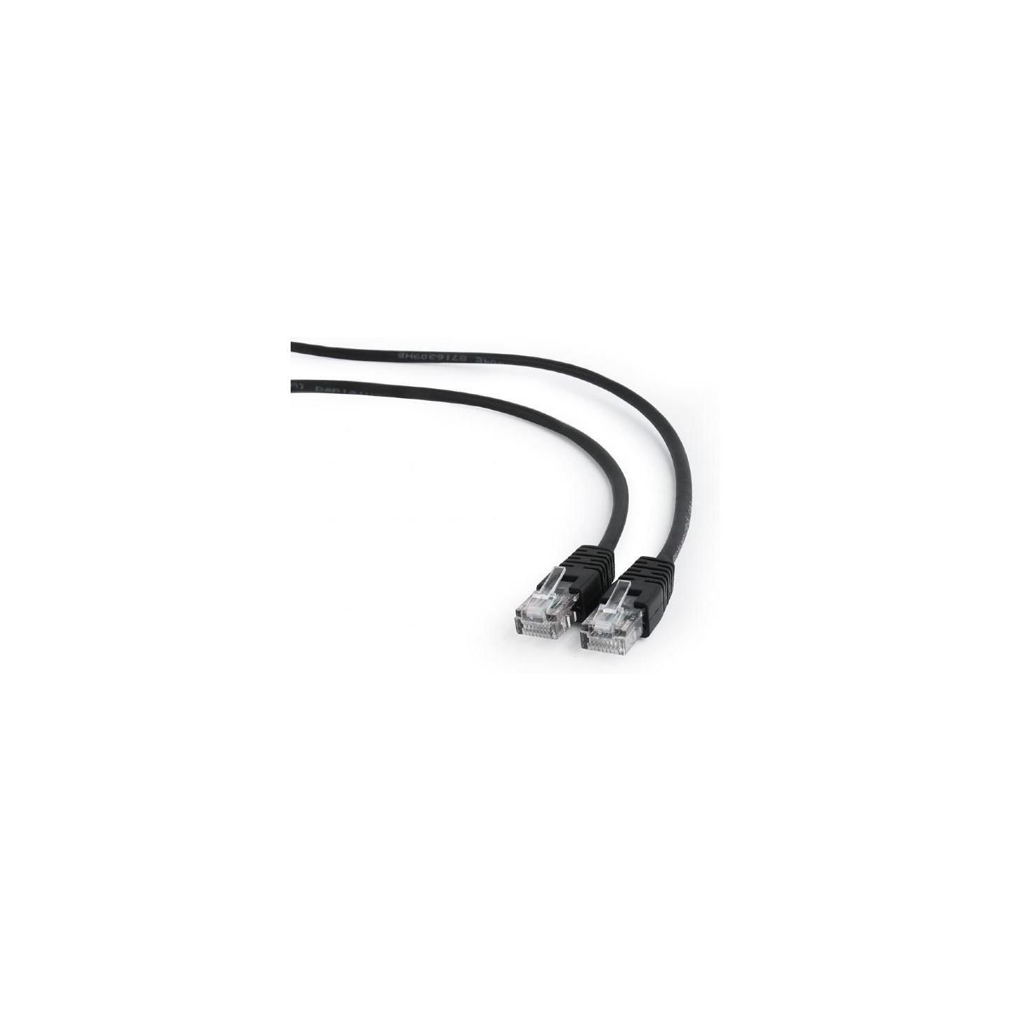 Gembird PATCH CABLE CAT5E UTP 0.25M/BLACK PP12-0.25M/BK GEMBIRD