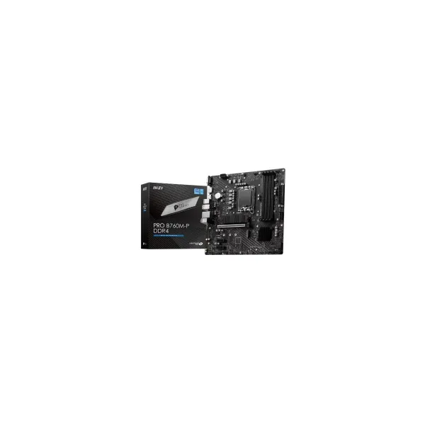 MSI Motherboard PRO B760M-P DDR4 s1700 4DDR4 DP/HDMI 2M.2 mATX
