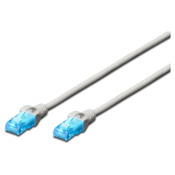Digitus | Patch cord | UTP | Grey | RJ45 | RJ45