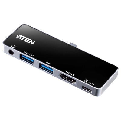 Aten UH3238 USB-C Travel Dock with Power Pass-Through | Aten | USB-C Travel Dock with Power Pass-Through | UH3238-AT | Dock