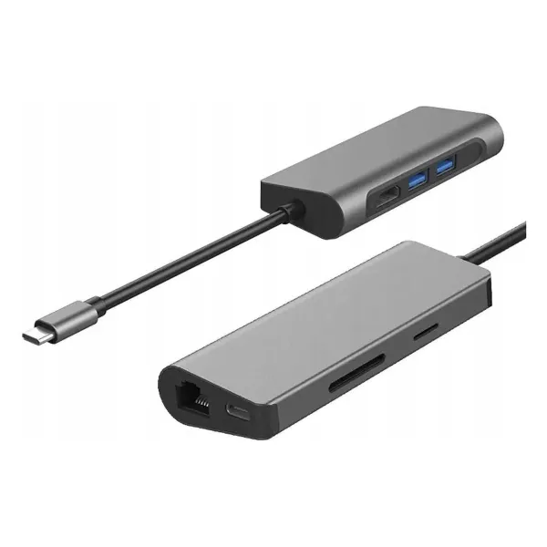 Gigabyte USB-C 7in1 Docking Station | microSD, RJ-45 (Ethernet), USB 3.0 A, USB-C, SD, HDMI, 3.5 mm | Ethernet LAN (RJ-45) ports