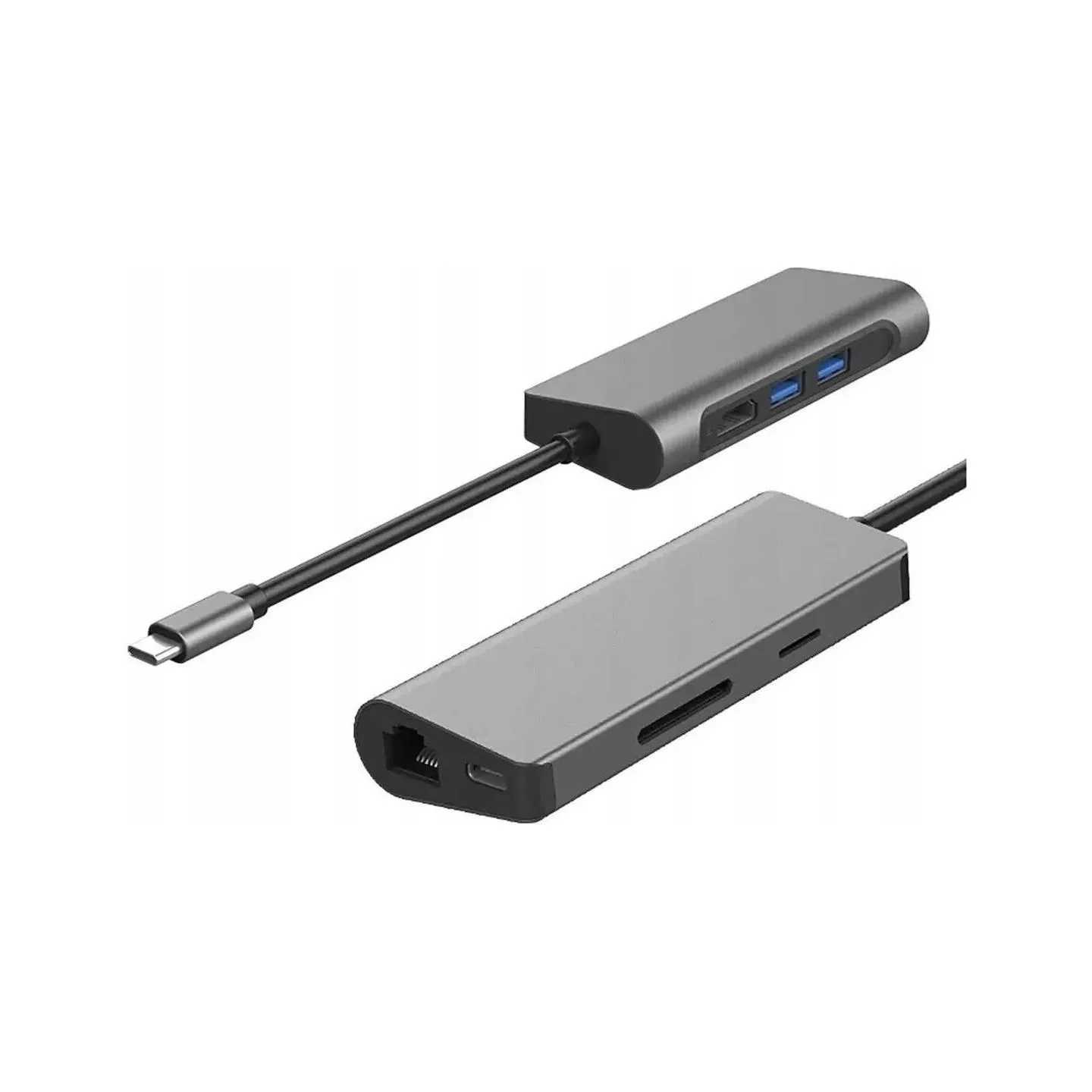 Gigabyte USB-C 7in1 Docking Station | microSD, RJ-45 (Ethernet), USB 3.0 A, USB-C, SD, HDMI, 3.5 mm | Ethernet LAN (RJ-45) ports