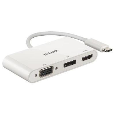 D-Link | 3-in-1 USB-C to HDMI/VGA/DisplayPort Adapter | DUB-V310 | USB hub | USB Type-C