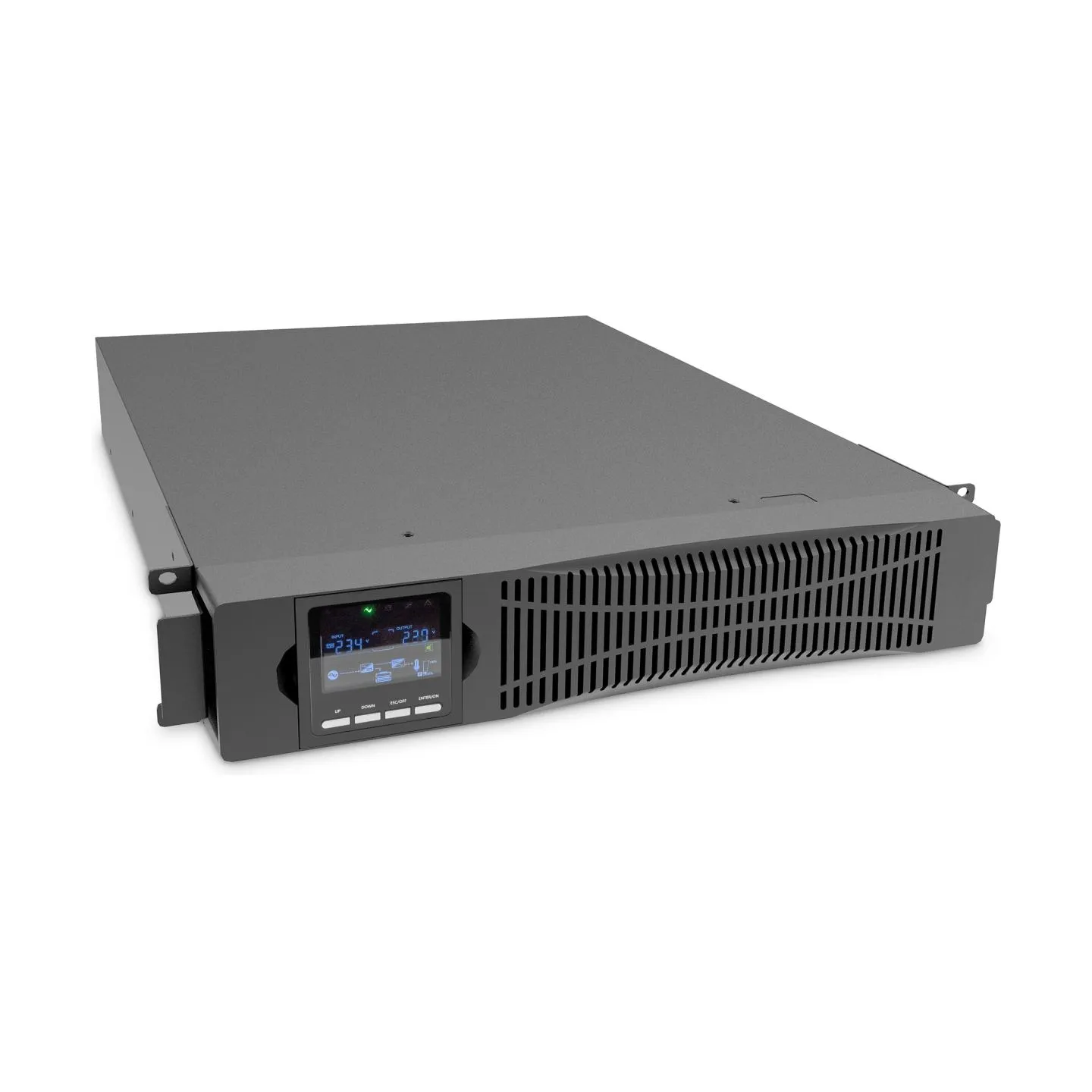 Digitus OnLine UPS, rack/tower, 1500VA, 1500W, LCD, 8 x C13, 1 x C19, RS-232, USB, RJ45, SNMP card (optional), relay card (optio