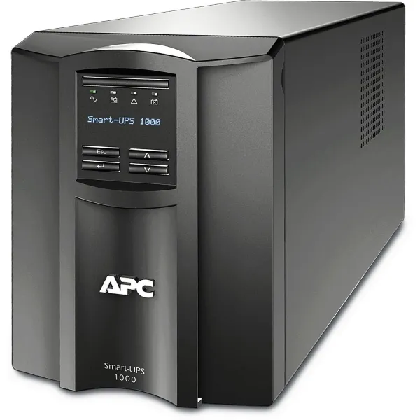 Schneider Electric APC Smart-UPS, Tower, 8x IEC C13 outlets, SmartConnect Port+SmartSlot, AVR, LCD | SMT1000IC | 1000 VA | 700 W