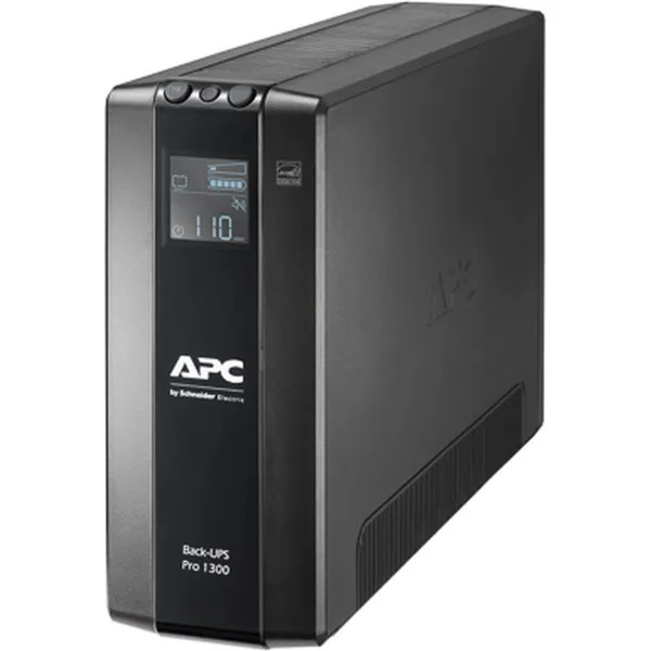 Schneider Electric APC Back-UPS Pro, tower, 230V, 8x IEC C13 outlets, AVR, LCD, user-replaceable battery | BR1300MI | 1300 VA | 
