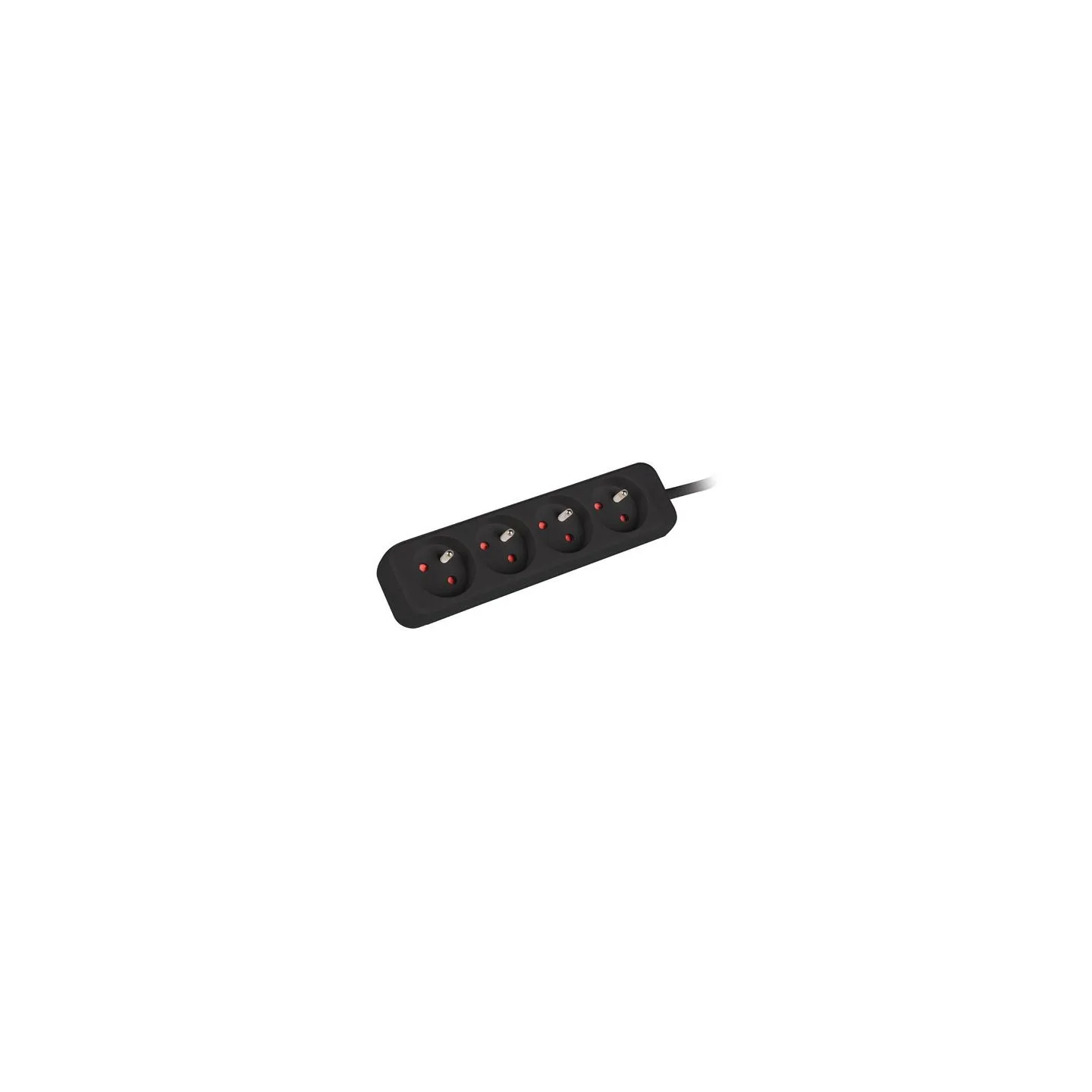 Lanberg Cable Power Strip, 4X French Outlets Quality-Grade Copper, 1.5 m | PS0-04E-0150-BK