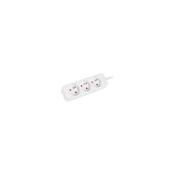 Lanberg Cable Power Strip 3M 3X French Outlets Quality-Grade Copper | PS0-03E-0300-W