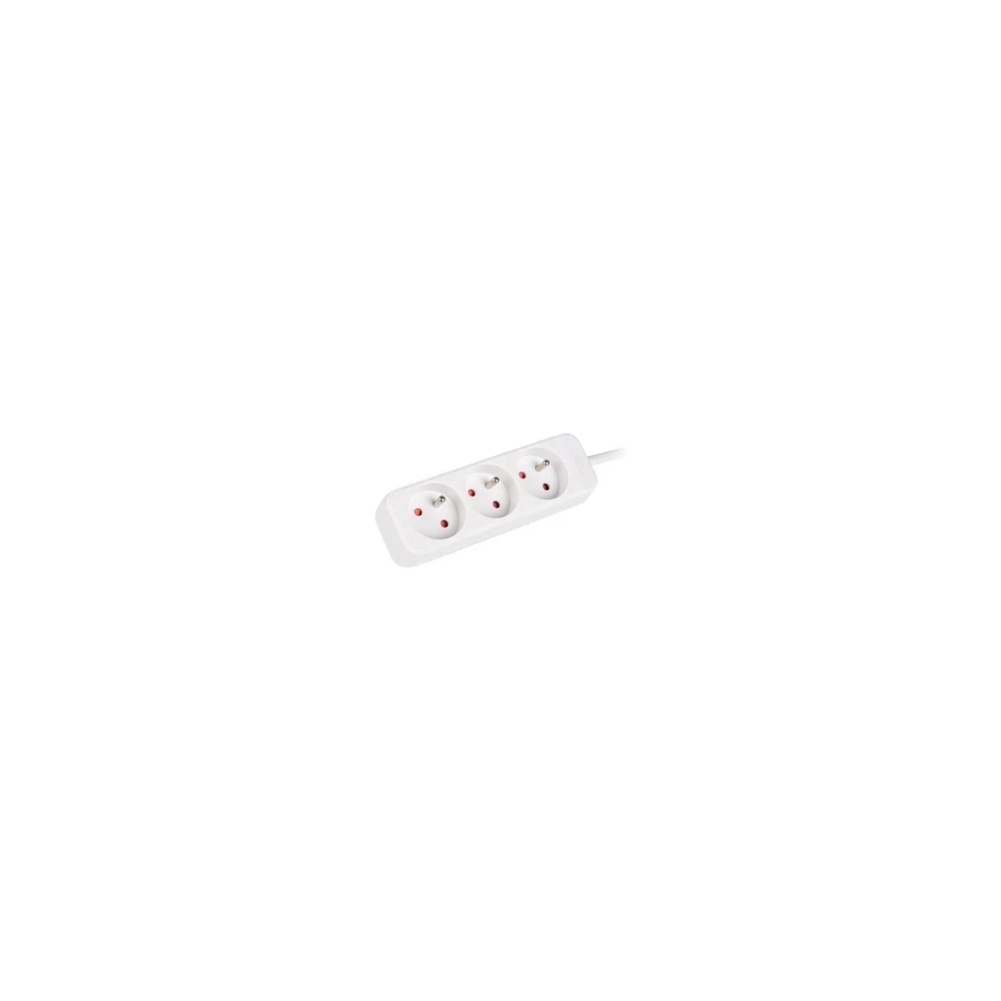 Lanberg Cable Power Strip 3M 3X French Outlets Quality-Grade Copper | PS0-03E-0300-W
