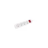 Lanberg Cable Power Strip, 4X French Outlets with Switch, Quality-Grade Copper, 1.5 m | PS1-04E-0150-W