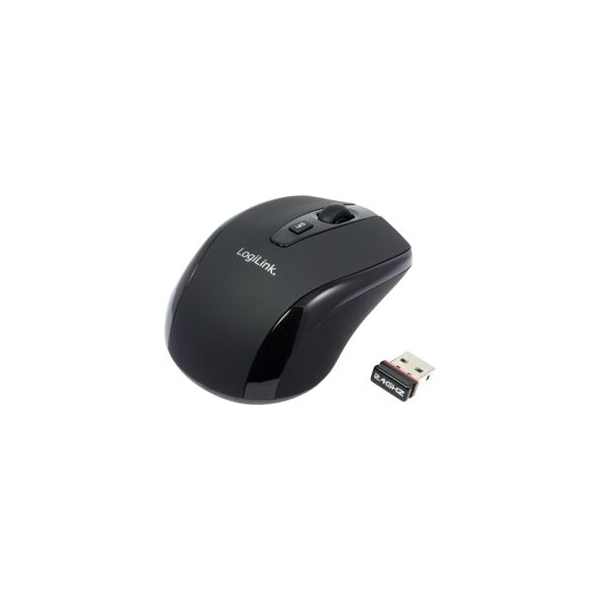 Logilink | Maus optisch Funk 2.4 GHz | wireless | 2.4GH wireless mini mouse with autolink | Black