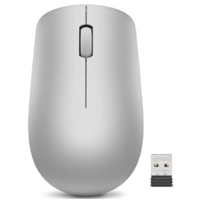 Lenovo | Wireless Mouse | 530 | Optical Mouse | 2.4 GHz Wireless via Nano USB | Platinum Grey | 1 year(s)