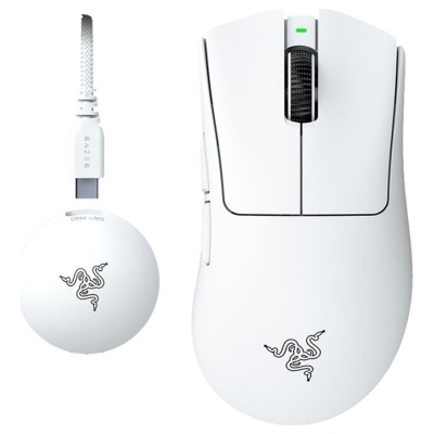 Razer DeathAdder V4 Pro Gaming mouse, White | Razer