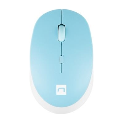 Natec | Mouse | Harrier 2 | Wireless | Bluetooth | White/Blue