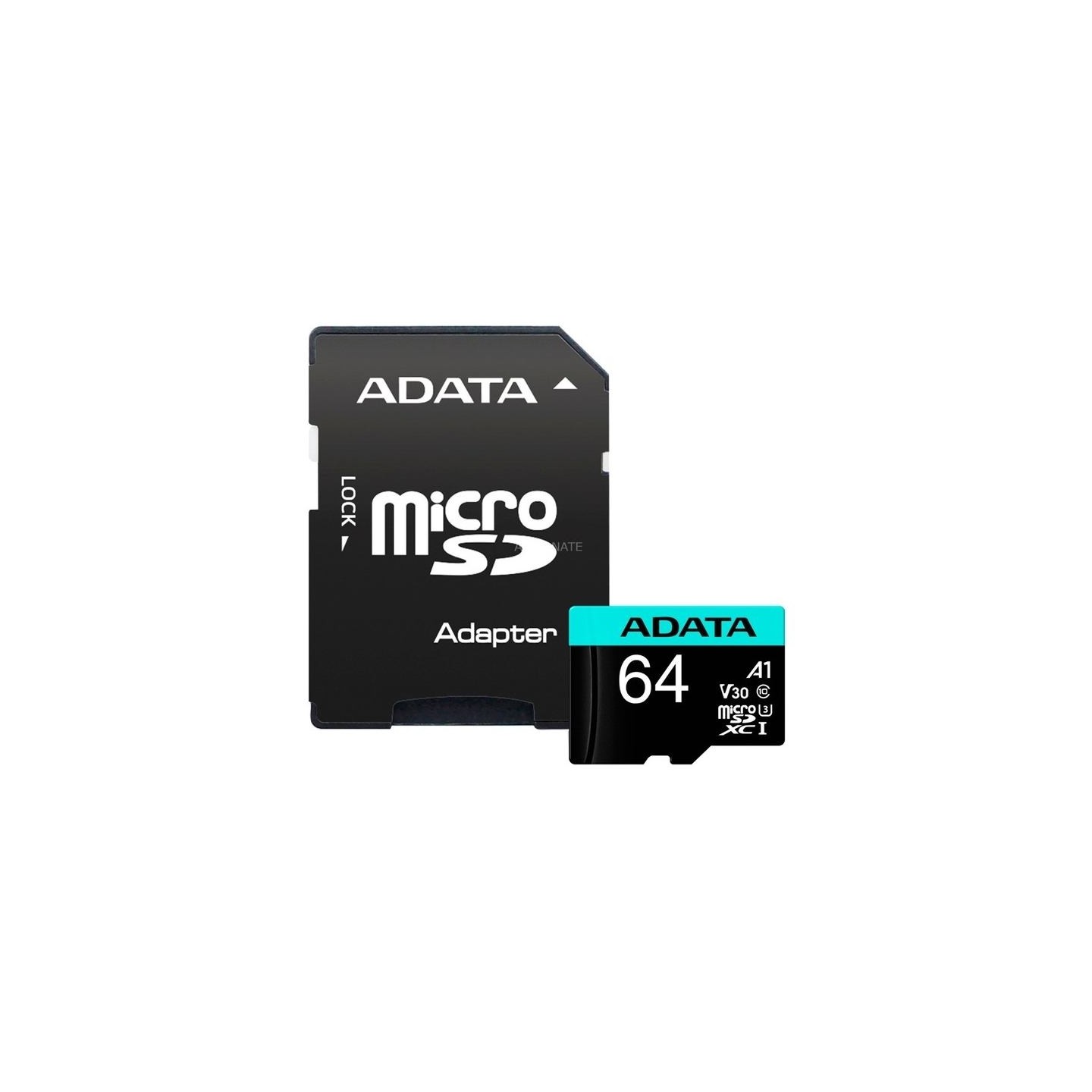 A-Data ADATA | Premier Pro UHS-I U3 V30S | 64 GB | MicroSDXC | Flash memory class 10 | Adapter
