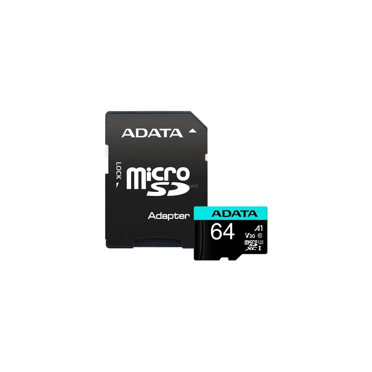 A-Data ADATA | Premier Pro UHS-I U3 V30S | 64 GB | MicroSDXC | Flash memory class 10 | Adapter