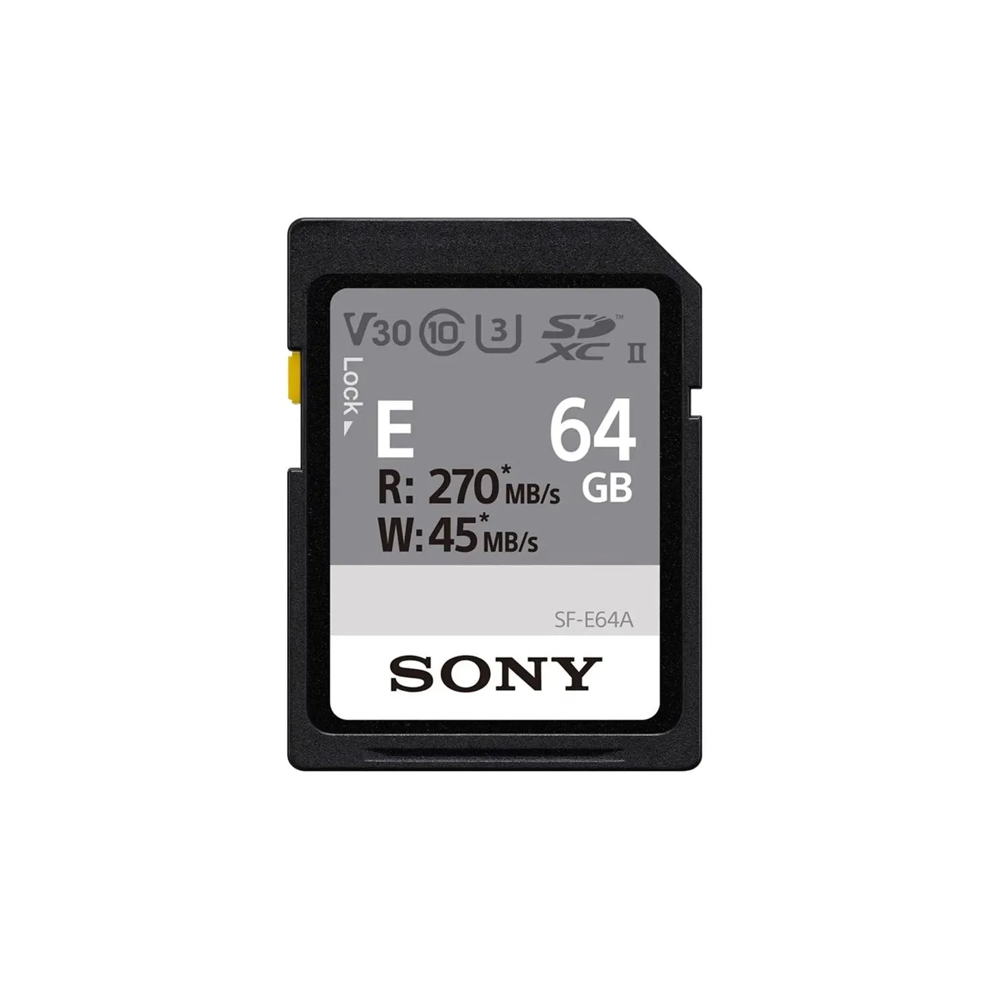 Sony | UHS-II Memory Card | SF-E SDXC Class10 | 64 GB | SDXC Memory Card | Flash memory class U3, V30